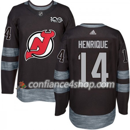 Adidas Maillot de Hockey New Jersey Devils Adam Henrique 14 1917-2017 100th Anniversary Noir Authentic - Homme